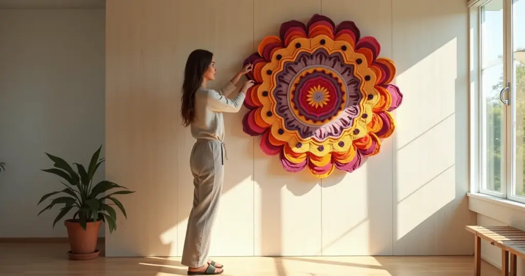 Mandalas em Feltro: Transforme Ambientes em Minutos com Arte Terapêutica
