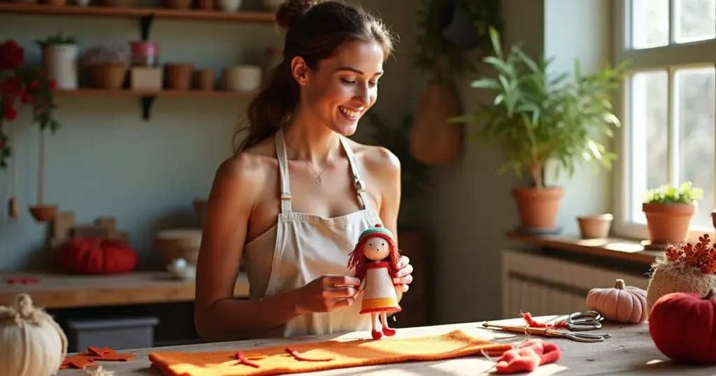 12 Ideias de Molde Boneca de Feltro para Guirlanda (PDF Grátis)