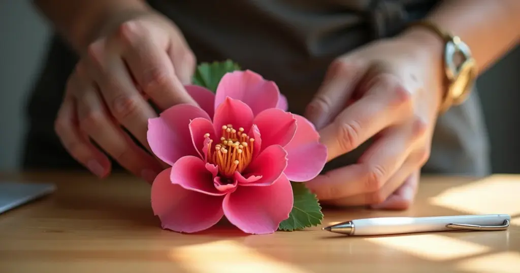Molde de flor de eva para caneta: transforme R$ 2 em presente de R$ 20