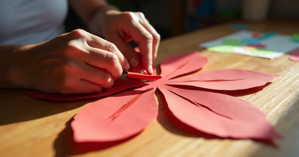O erro que 91% cometem ao usar molde de flor de papel