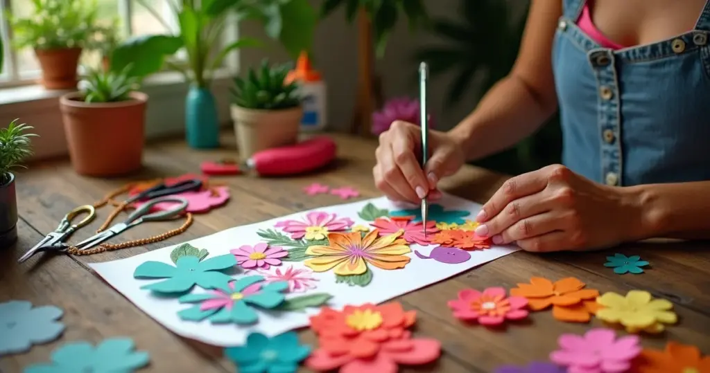 32 Ideias de Molde de Flor para Imprimir que Transformam Seu Artesanato