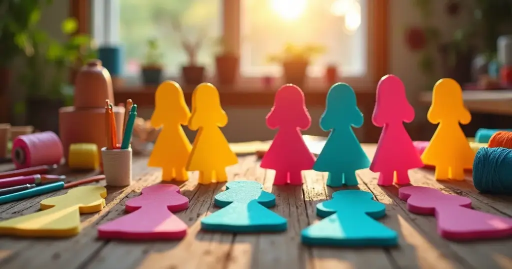 8 Moldes de Meninas de EVA que Transformam Seu Artesanato em 2 Minutos