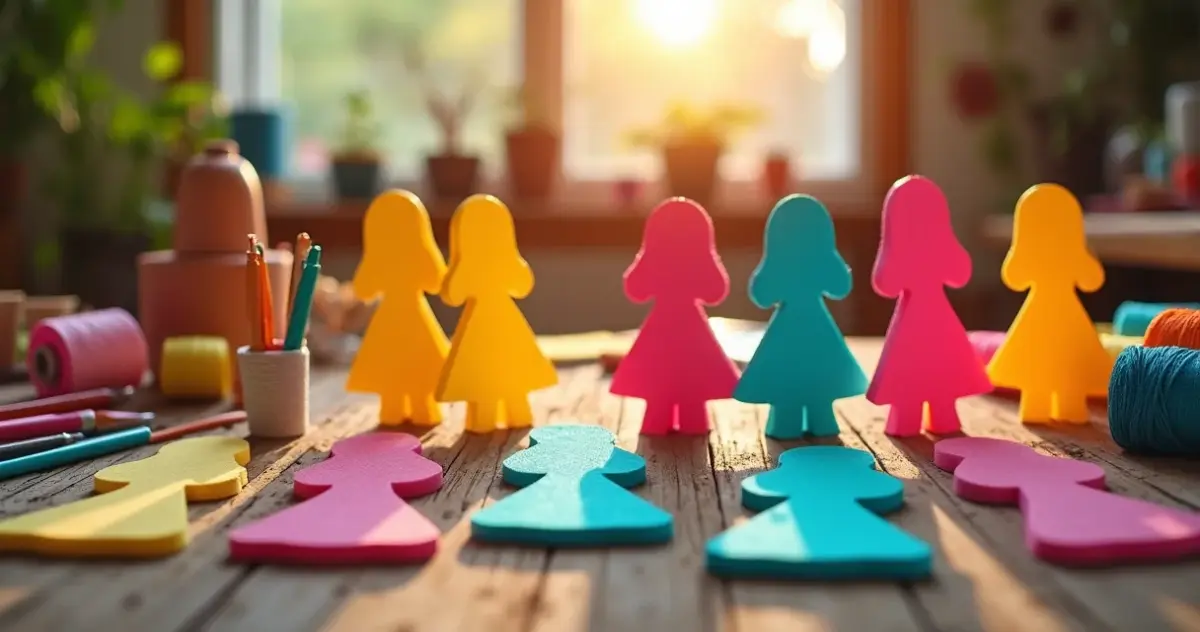 8 Moldes de Meninas de EVA que Transformam Seu Artesanato em 2 Minutos