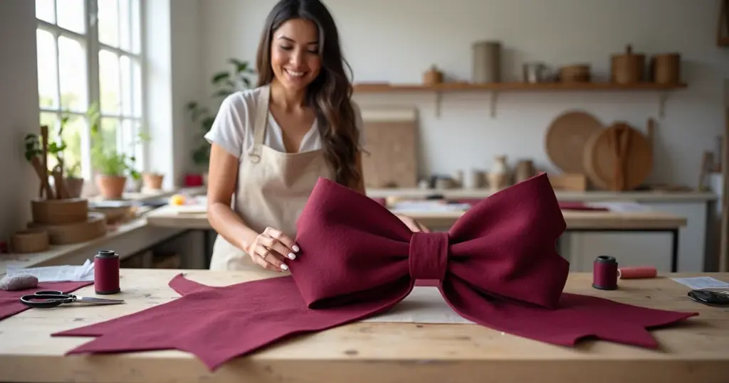 Molde Laço em Feltro: Seu Projeto Nunca Mais Fica Amador