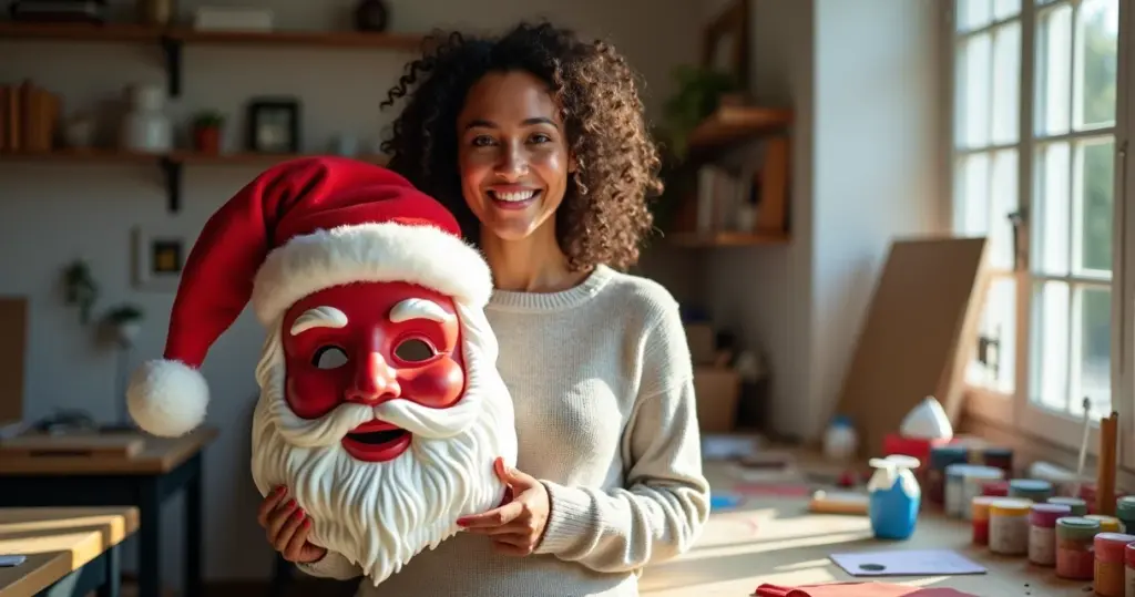 Molde Rosto Papai Noel Eva: Faça um Noel Expressivo em 1h (Sem Erros!)