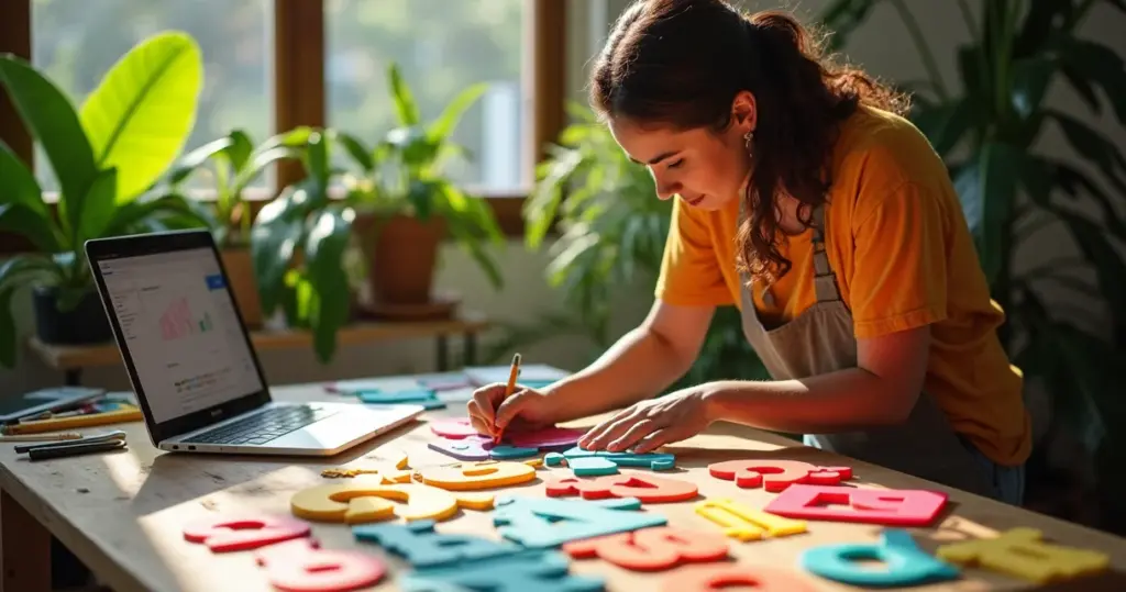 32 Ideias de Moldes de Letras para Imprimir PDF que Viram Projetos Profissionais