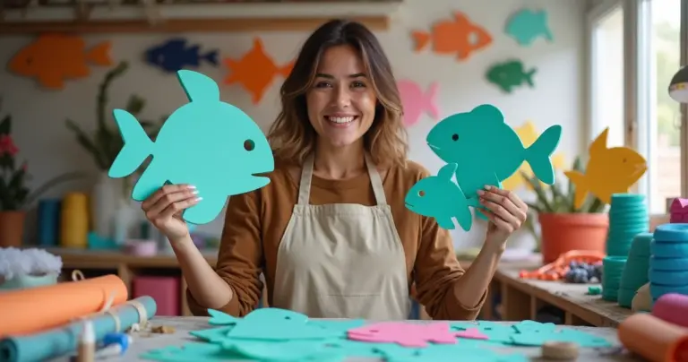 15 Ideias de Moldes de Peixe em EVA que Transformam Qualquer Projeto