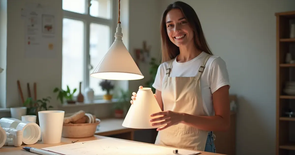 Moldes para luminárias em PVC: crie peças únicas gastando pouco