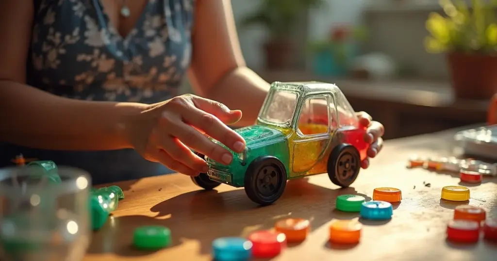 Objetos feitos com material reciclado fáceis de fazer para escola: economia que vai além do bolso