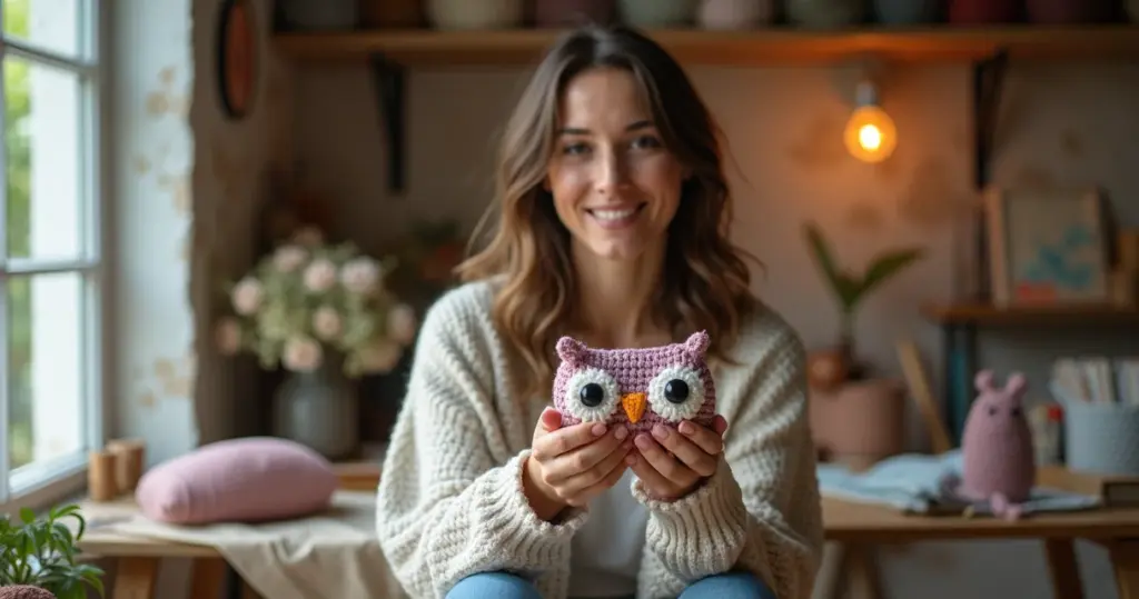 Olhos de Coruja de Croche: A Técnica que Dá Vida aos Seus Projetos