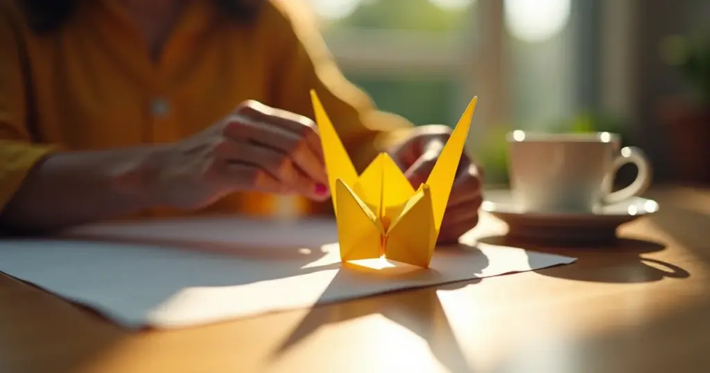 Origamis: como uma folha de sulfite vira terapia por menos de R$ 1