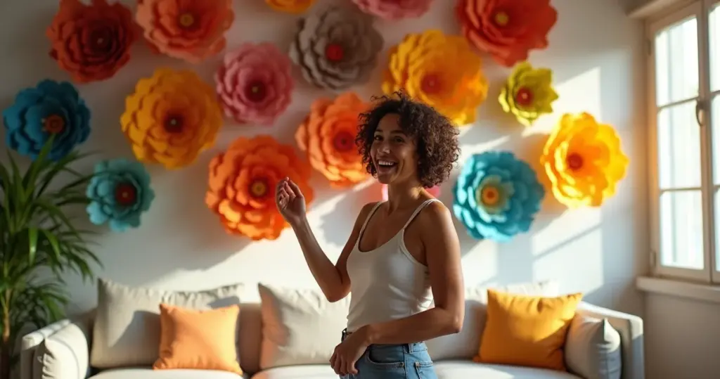 27 Ideias de Ornamentação com Flores de Papel que Transformam Ambientes
