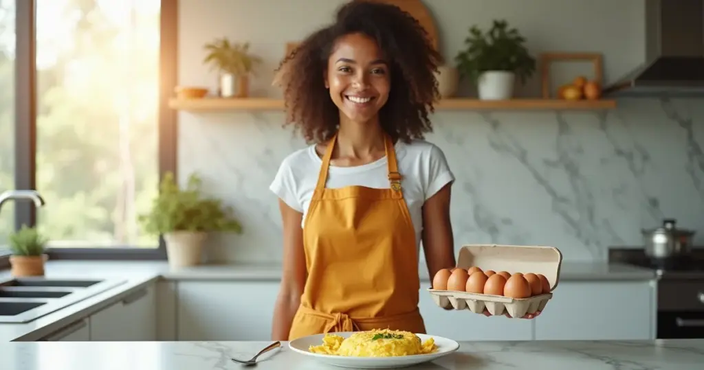 Omelete Cremoso Perfeito com Ovos Cartela em 15 Minutos
