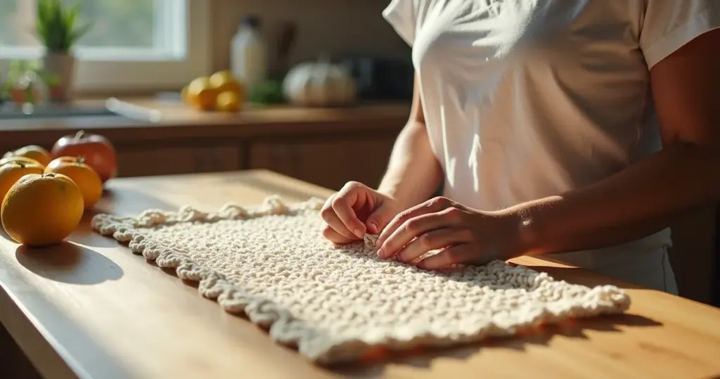 Passadeira de crochê para cozinha simples e fácil: projeto que até iniciante faz em 2 dias