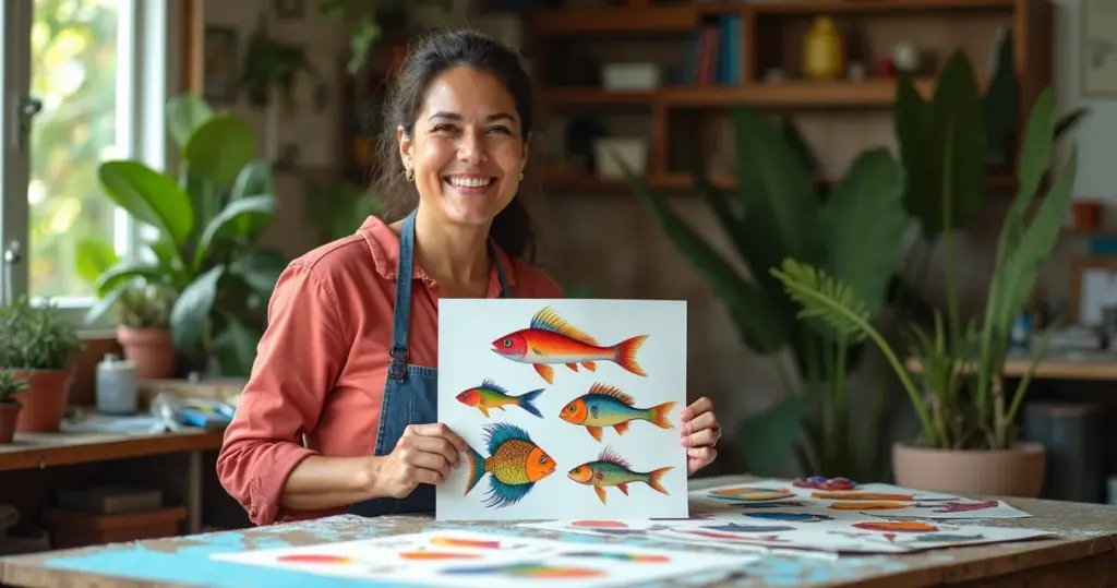 27 Ideias de Peixinhos para Imprimir Que Viram Arte em Minutos 27 Ideias de Peixinhos para Imprimir Que Viram Arte em Minutos
