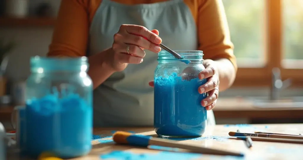 Pintura em vidro de conserva: como potes velhos viram decoração premium