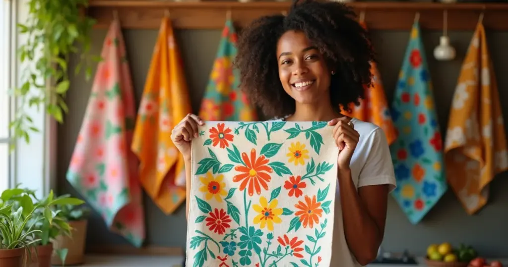 21 Ideias de Pinturas Pano de Prato para Transformar Sua Cozinha