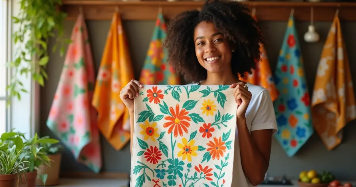 21 Ideias de Pinturas Pano de Prato para Transformar Sua Cozinha
