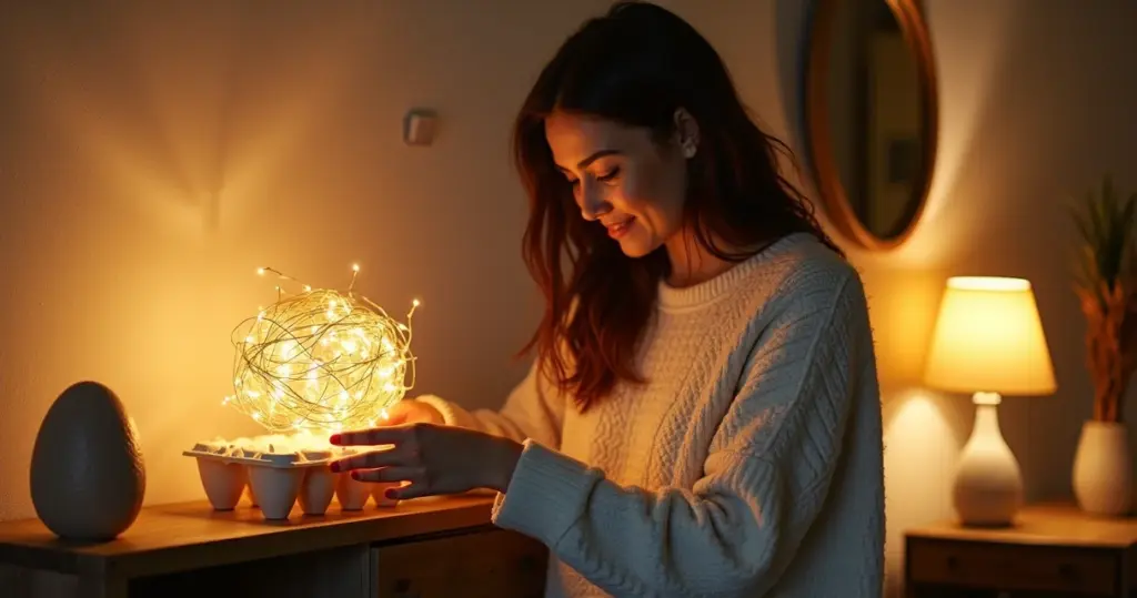Pisca Pisca com Caixa de Ovo: Decoração Única por Menos de R$ 30