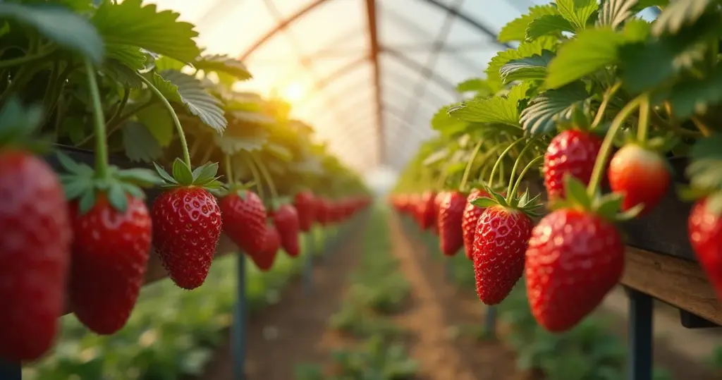 Plante Morango Suspenso e Colha 3x Mais Sem Agachar