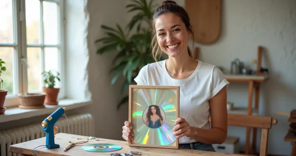 Porta Retrato com CD Passo a Passo: Transforme Lixo em Decoração em 30 Minutos