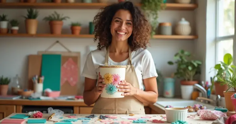 Pote de margarina decorado com eva passo a passo: transforme lixo em luxo