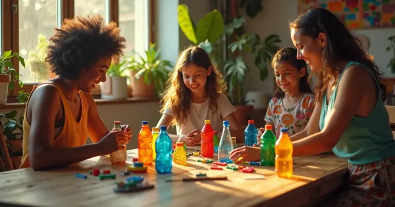 Reciclagem garrafa pet brinquedos: diversão barata que educa e une a família