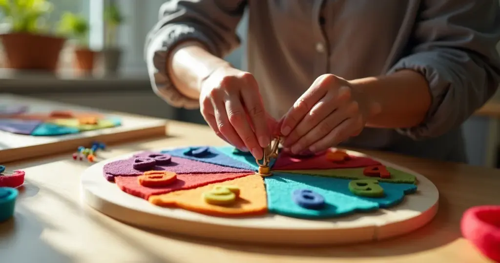 Relógio de feltro que ensina horas e decora por menos de R$ 70