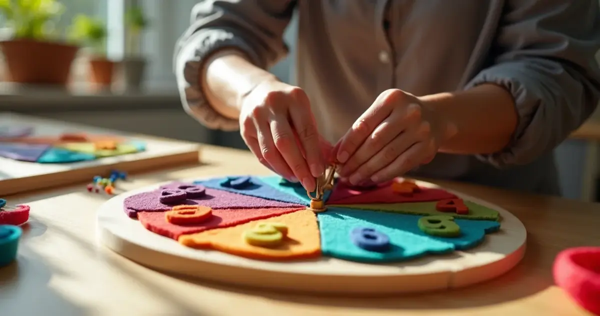 Relógio de feltro que ensina horas e decora por menos de R$ 70