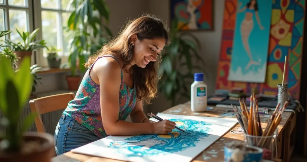 27 Ideias de Sereia para Pintar que Transformam Seu Desenho em Arte