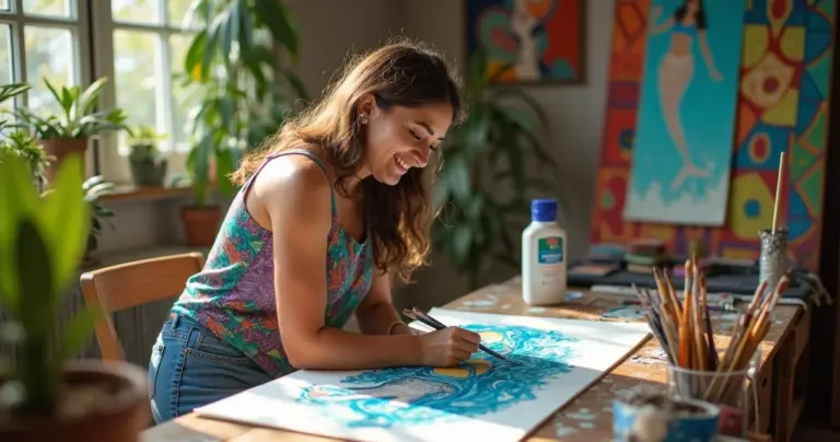 27 Ideias de Sereia para Pintar que Transformam Seu Desenho em Arte