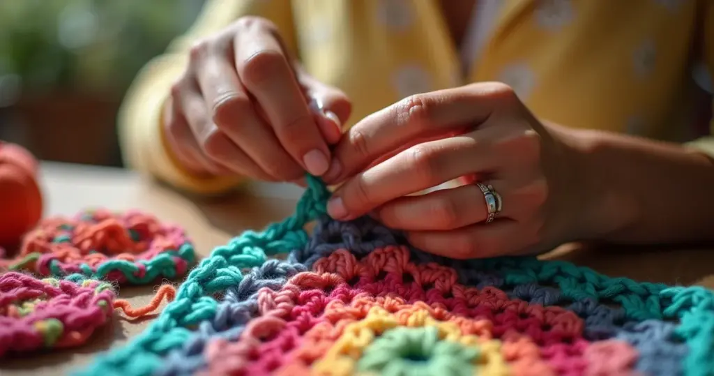 Square de crochê para blusa: a técnica que transforma quadradinhos em peça única
