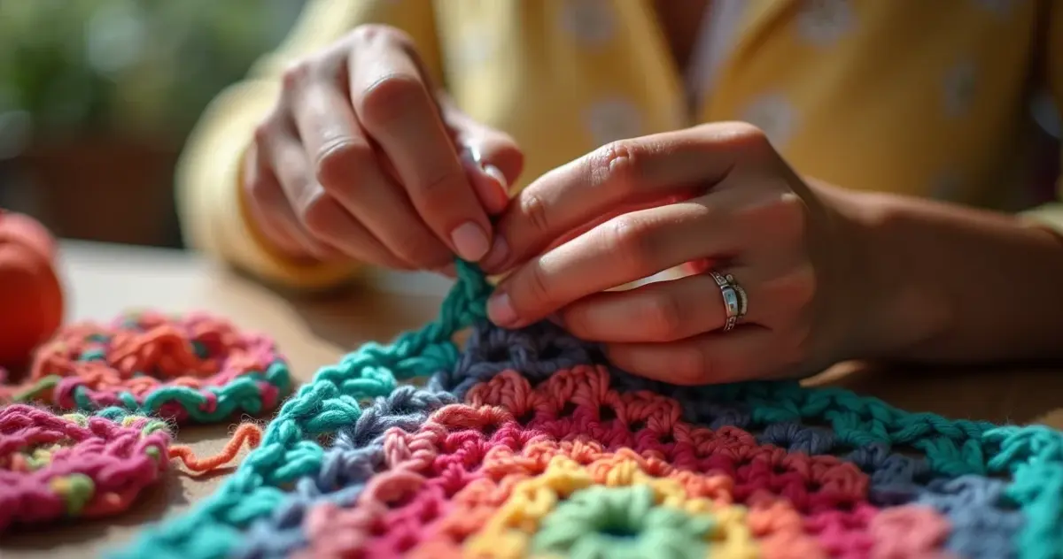 Square de crochê para blusa: a técnica que transforma quadradinhos em peça única