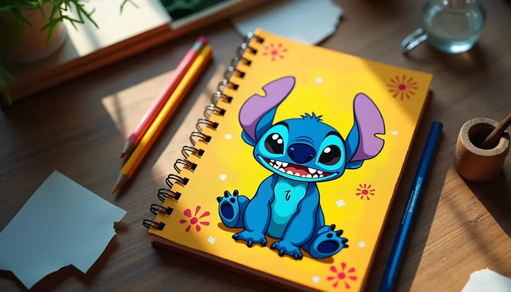 87 Capas de Caderno Stitch Lindas para Fazer em Casa e Economizar