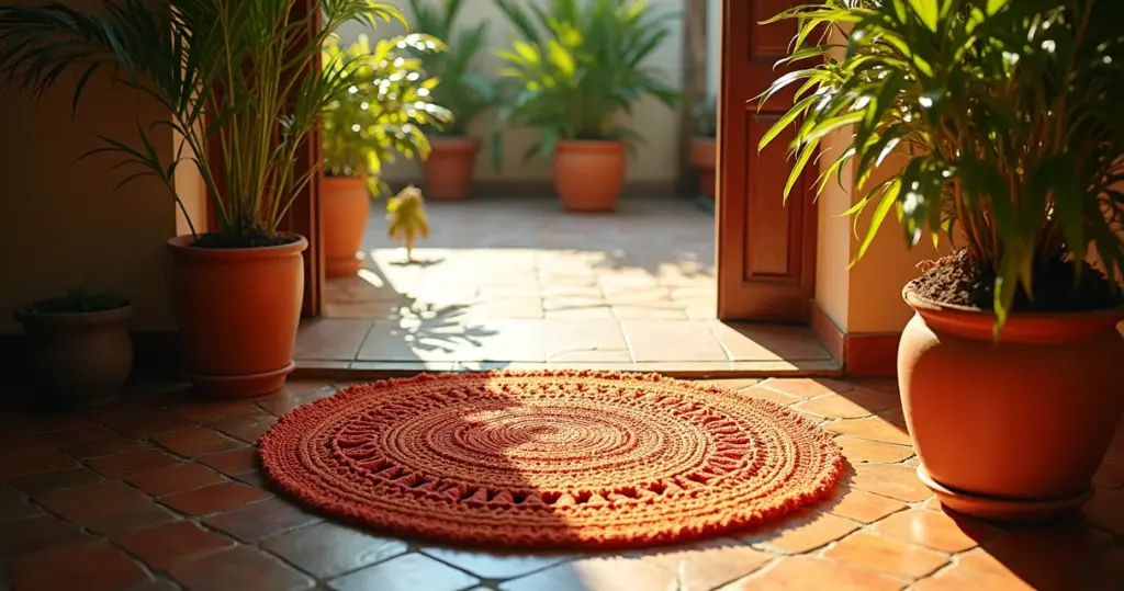 27 Ideias de Tapete de Crochê Bem Vindo para Entrada Acolhedora