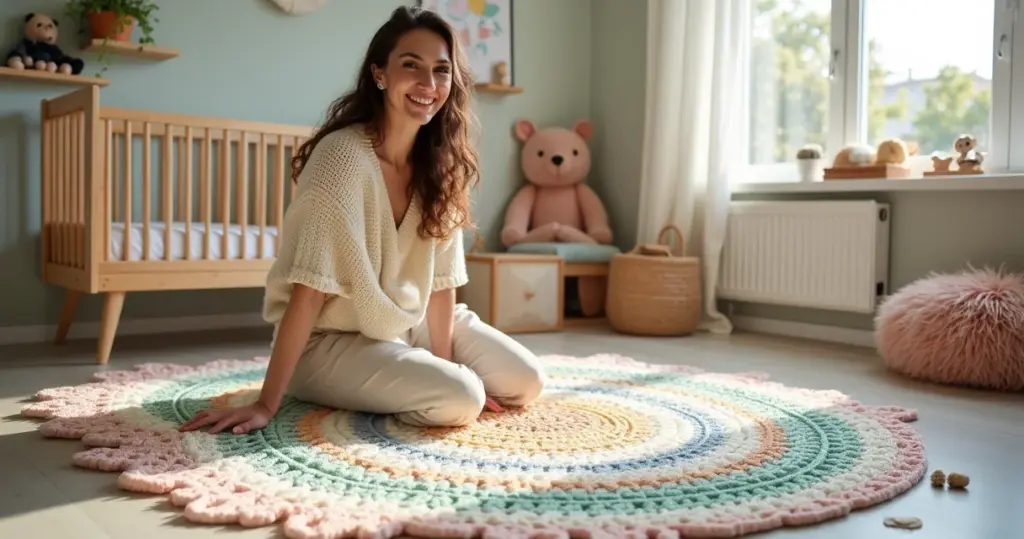 15 Ideias de Tapete de Croche para Quarto Infantil que Protegem e Encantam