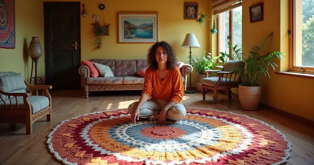 23 Ideias de Tapetes de Crochê Diferentes Que Vão Revoltar Sua Sala