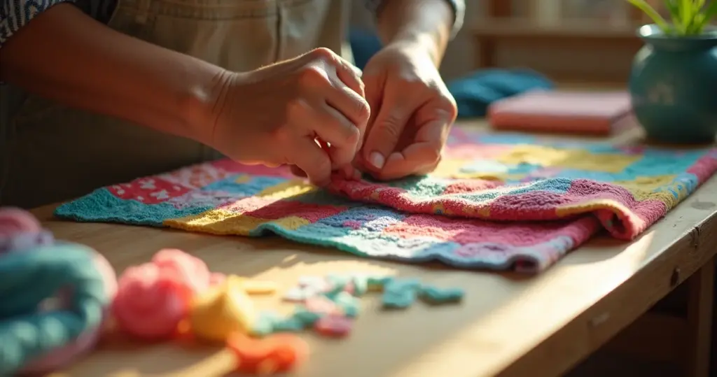 Toalhinhas de bebê em patchwork passo a passo viram herança de amor