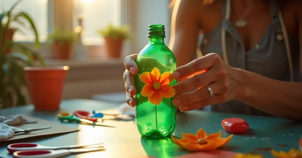 Trabalho com garrafa pet: como lixo vira luxo e renda extra em casa