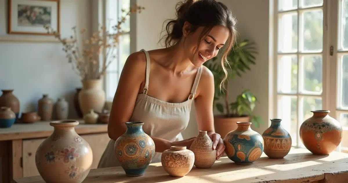 17 Ideias de Vasos de Cerâmica Decorados que Vão Transformar Sua Casa