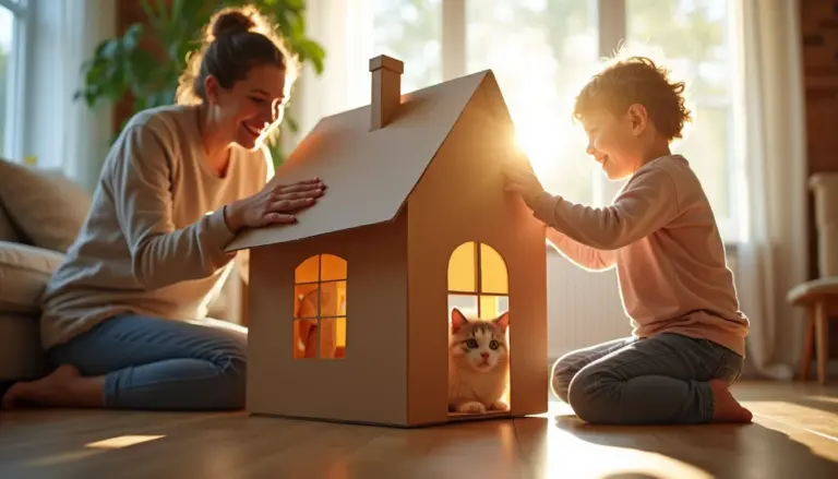 Casinha de Papelão Grande: 7 Modelos para Crianças e Pets
