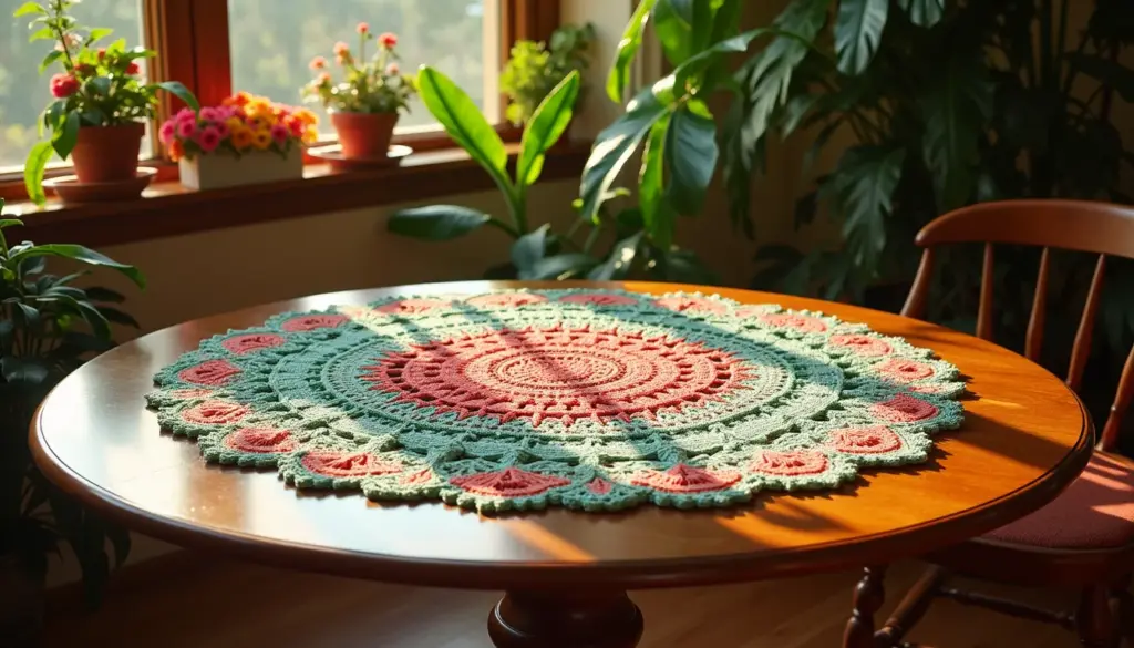42 Ideias de Centro de Mesa de Crochê Redondo Grande que Dão Certo