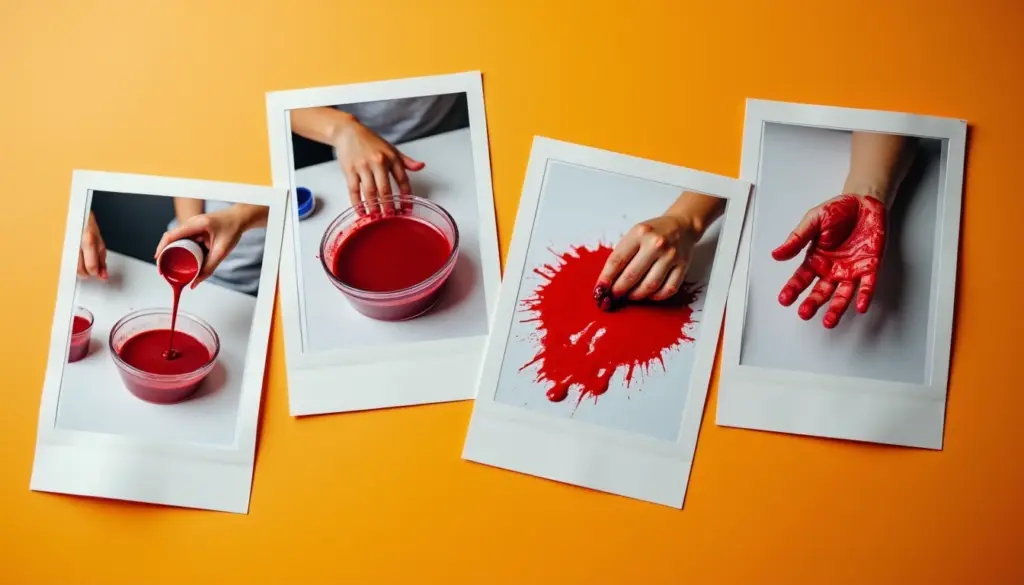 63 Ideias De Como Fazer Sangue Falso Com Tinta Guache Que Não Mancha
