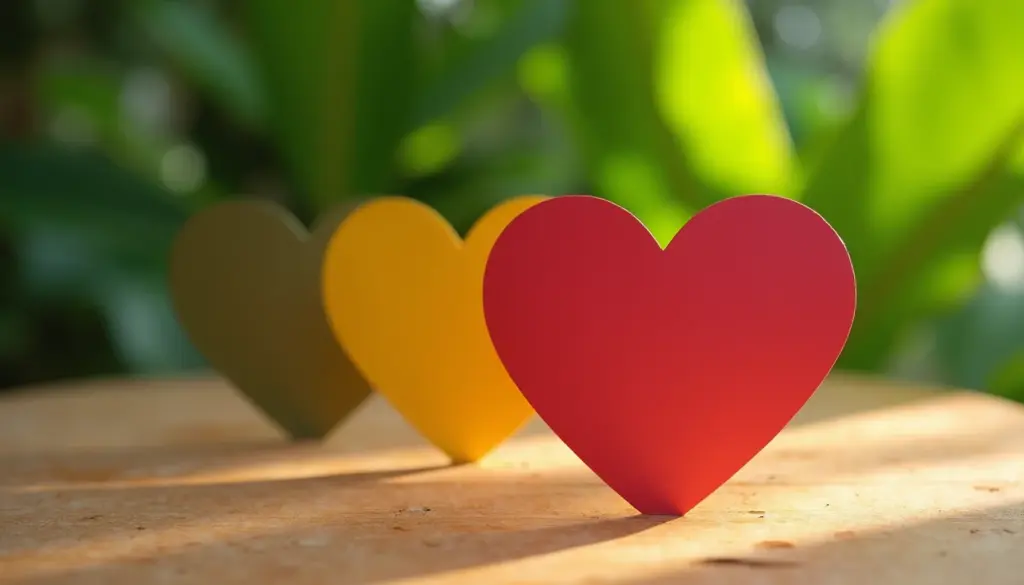 80 ideias de coração colorido para imprimir grátis e perfeitos