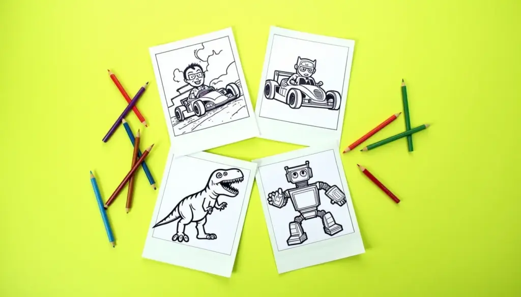 54 Desenho para Colorir de Menino Grátis: Super-heróis, Carros e Mais