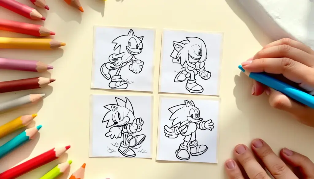 64 Desenhos do Sonic para Colorir e Imprimir Grátis em Casa