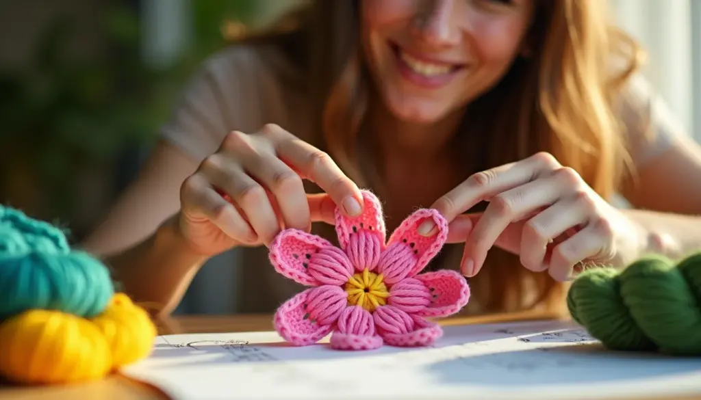 Flor de Crochê com Gráfico: 5 Modelos Lindos e Fáceis de Fazer