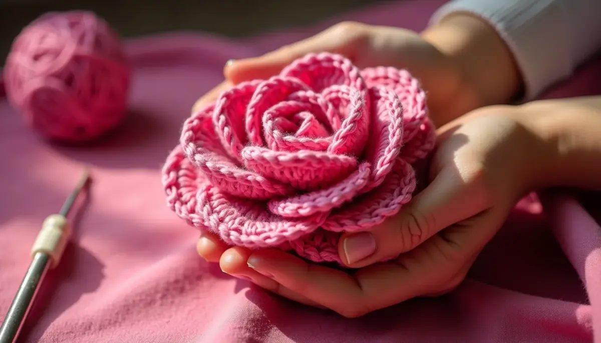 Gráfico rosa de crochê: passo a passo para flor volumosa