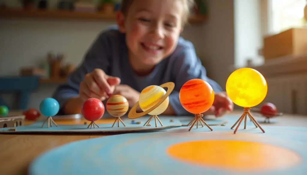 Maquete do sistema solar de papelão que ninguém acredita ser tão fácil
