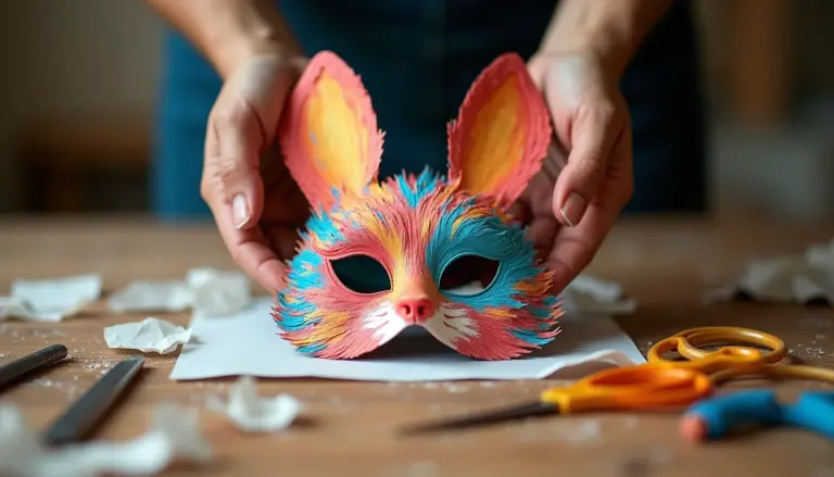 3 Modelos de Máscara de Coelho Colorida para Imprimir Grande Grátis